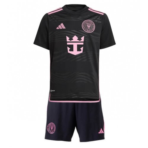 Fotbalové Dres Inter Miami Dětské Venkovní 2024-25 Krátký Rukáv (+ trenýrky)
